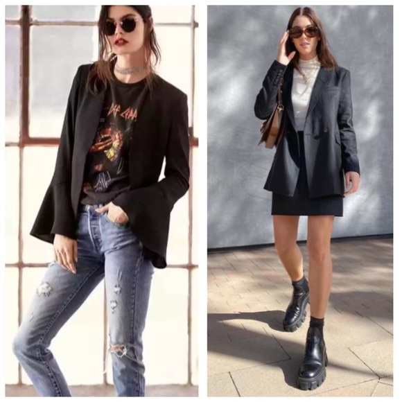 Who What Wear Jackets & Blazers - SOLD❌Who What Wear Open Front Tuxedo Blazer Black